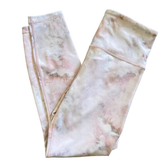 Athleta High Rise Elation Leggings Athletic 25" Snow Dye Rosario Pink Size Small - Picture 7 of 12
